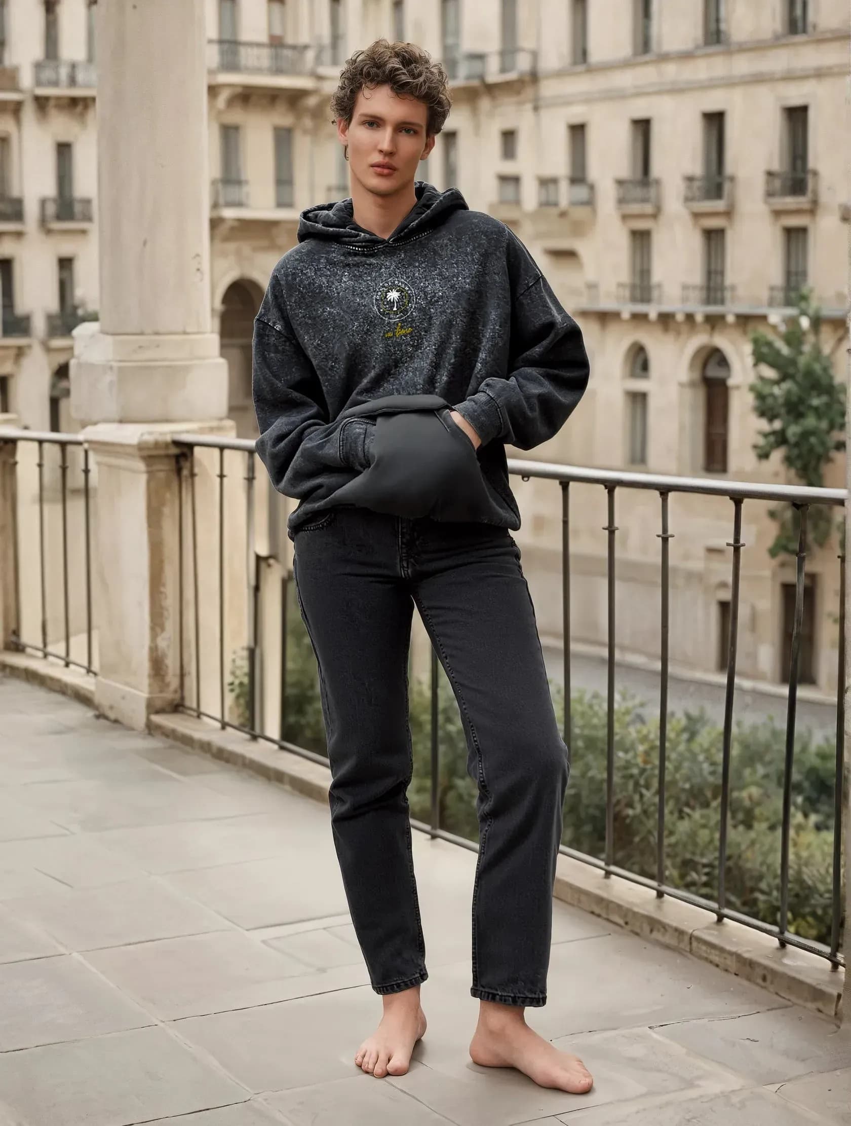 Hoodie ohne Kordel aus Bio Baumwolle für Herren in Deutschland online bestellen