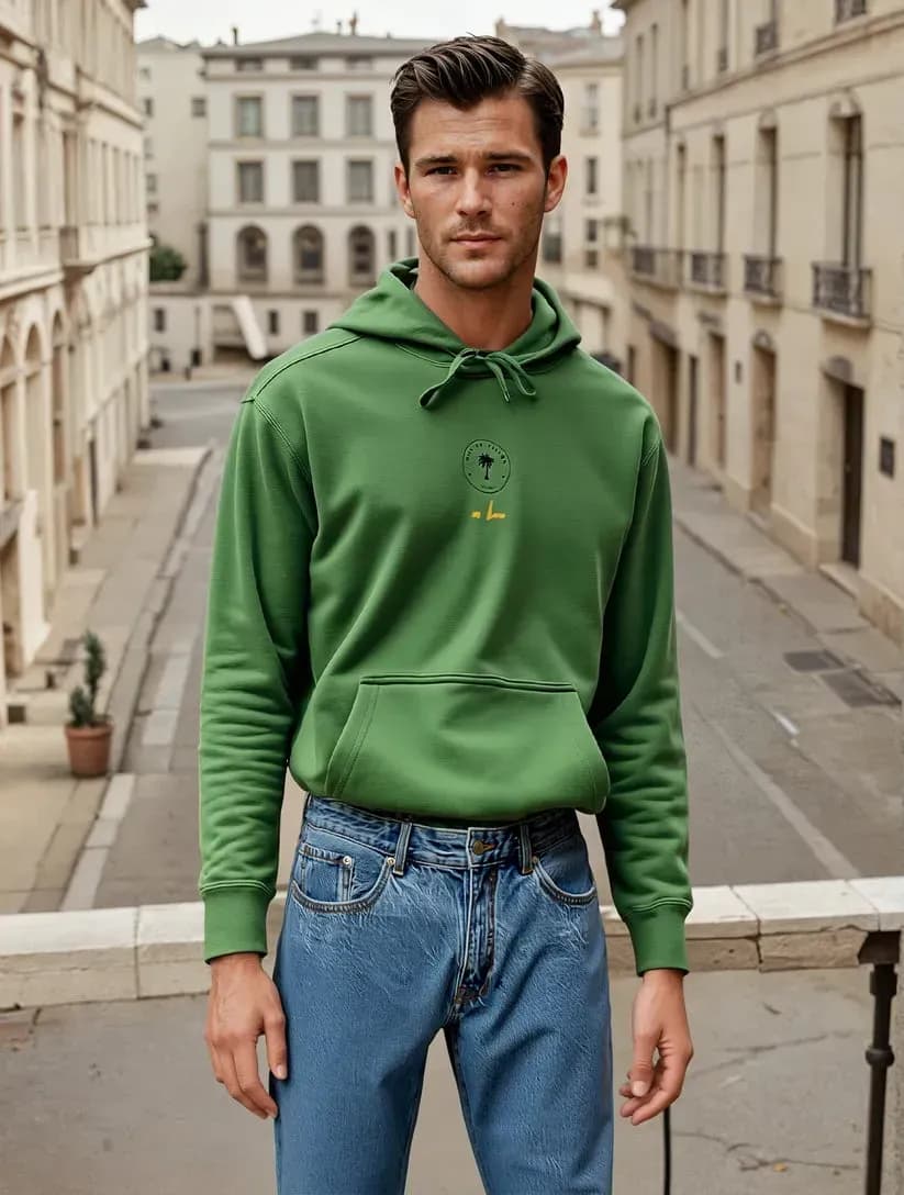 Hoodie ohne Kordel aus Bio Baumwolle für Herren in Deutschland online bestellen